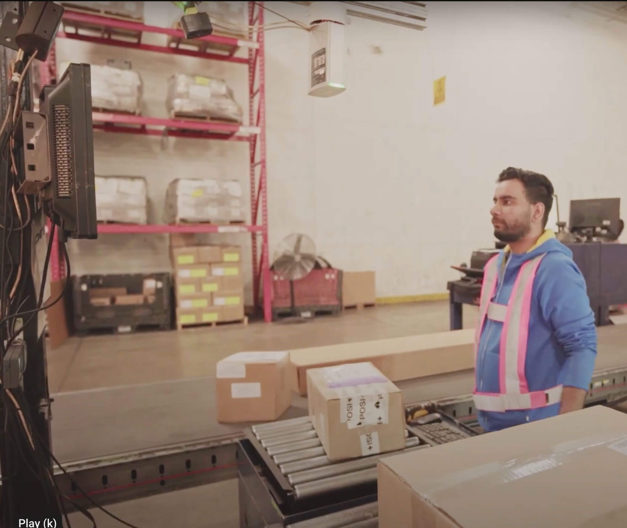 GLS-2 man in warehouse