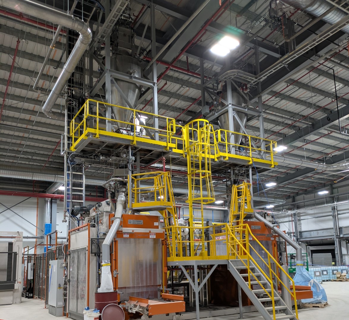 Hoppers and silos at Bartek Ingredients Plant 3