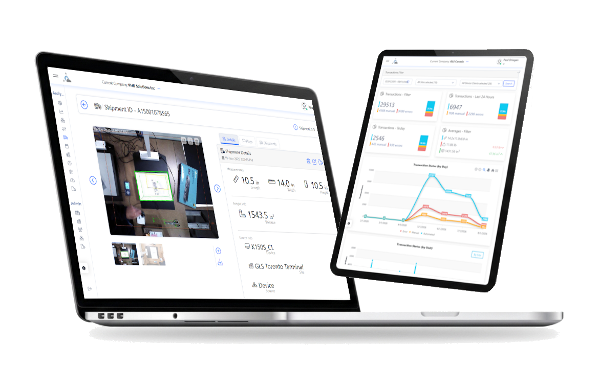 enVision Cloud displayed on laptop and tablet screens